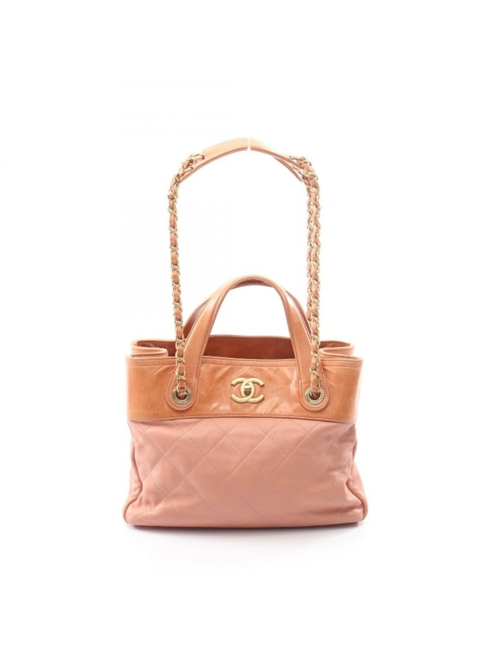 Chanel Handbag in the Mix 2-Way Dusty Pink Lambskin Leather in